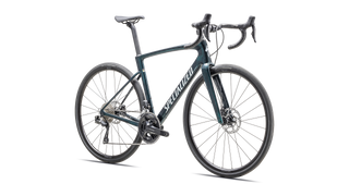 Specialized Roubaix SL8 Comp - Shimano 105 Di2 - Gloss Lagoon Tint Over Carbon / Morning Mist