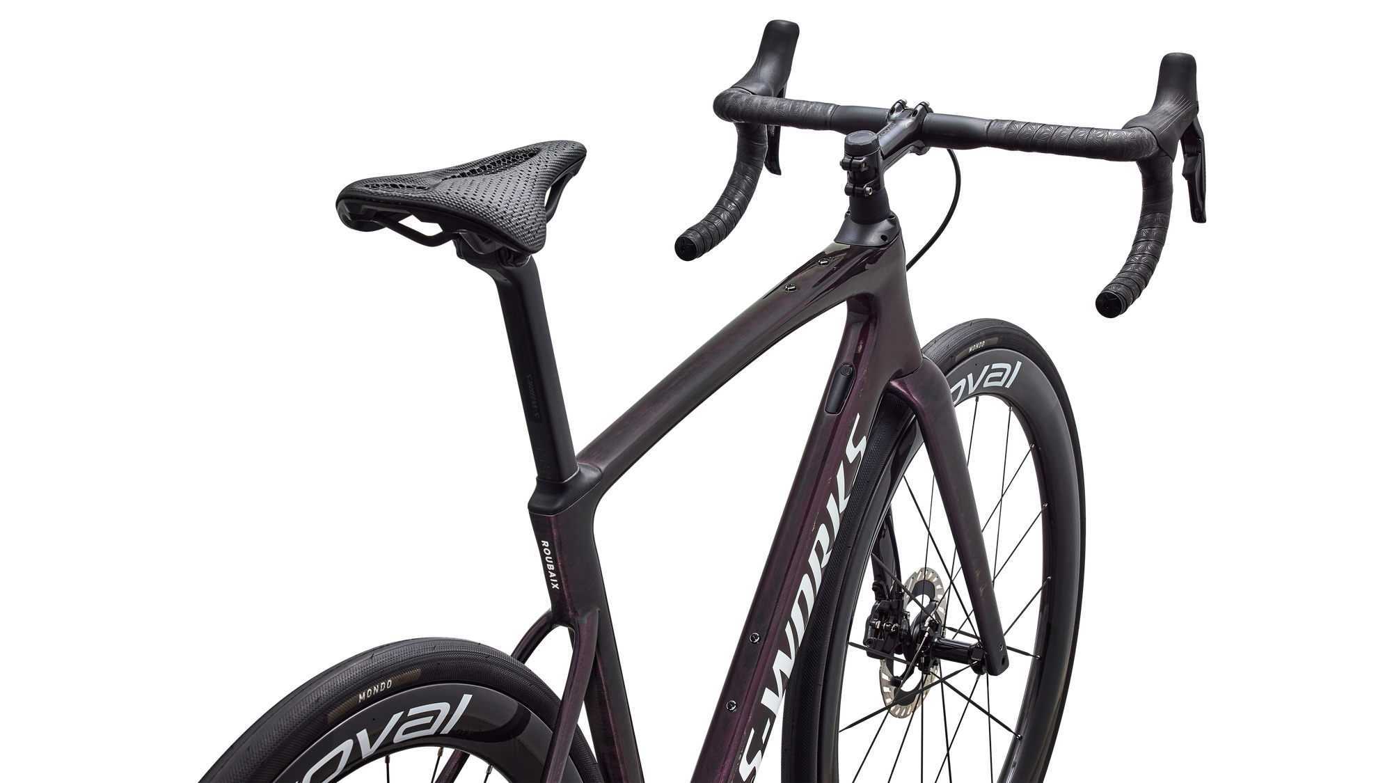 Specialized S-Works Roubaix SL8 - Shimano Dura-Ace Di2 - Gloss Carbon/Multi-Color Directional Brush/White