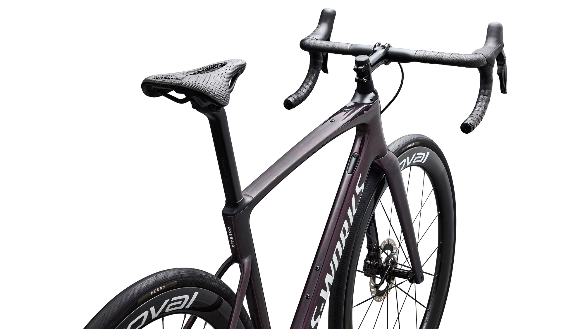 Specialized S-Works Roubaix SL8 - Shimano Dura-Ace Di2 - Gloss Carbon/Multi-Color Directional Brush/White