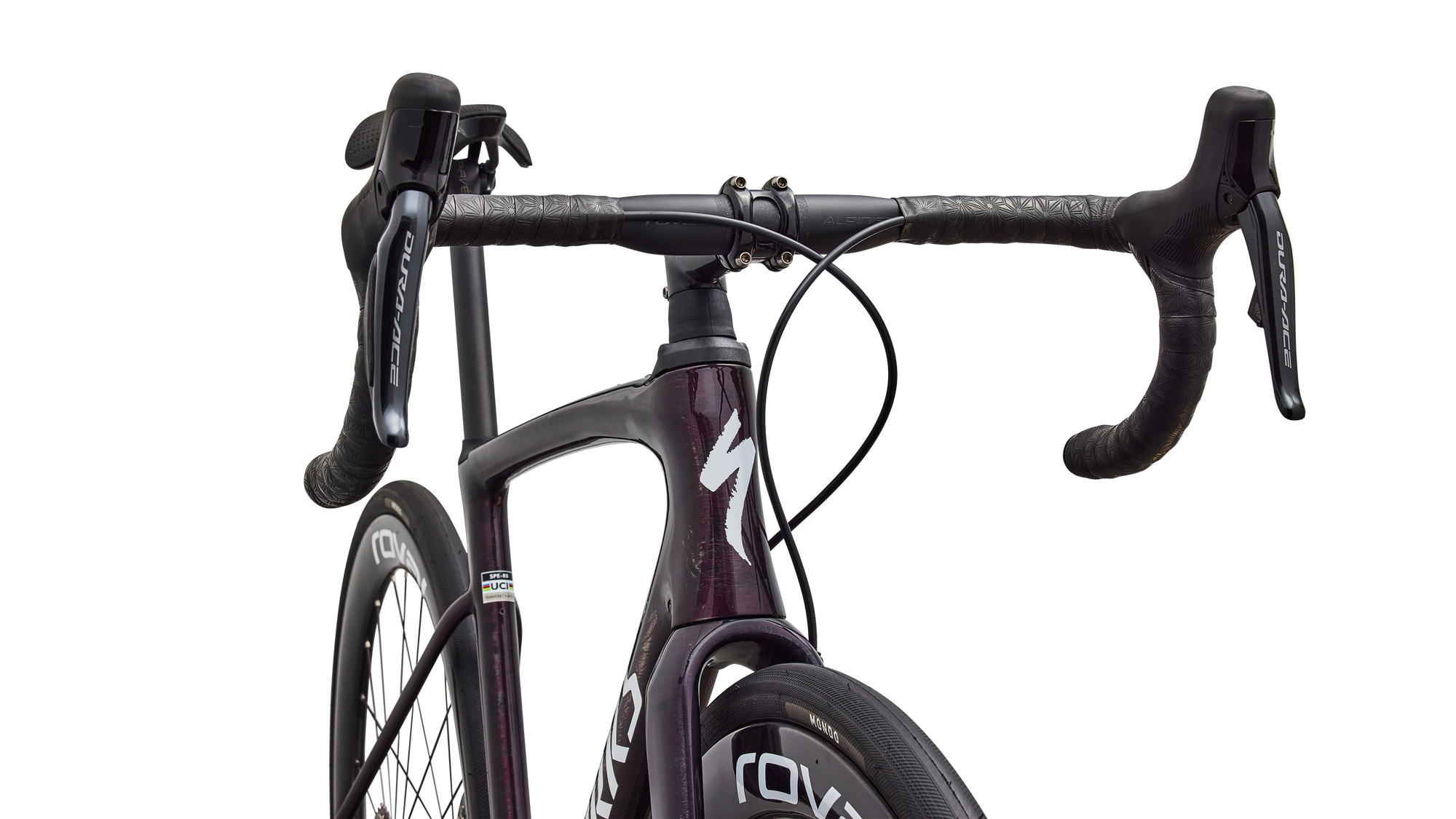 Specialized S-Works Roubaix SL8 - Shimano Dura-Ace Di2 - Gloss Carbon/Multi-Color Directional Brush/White