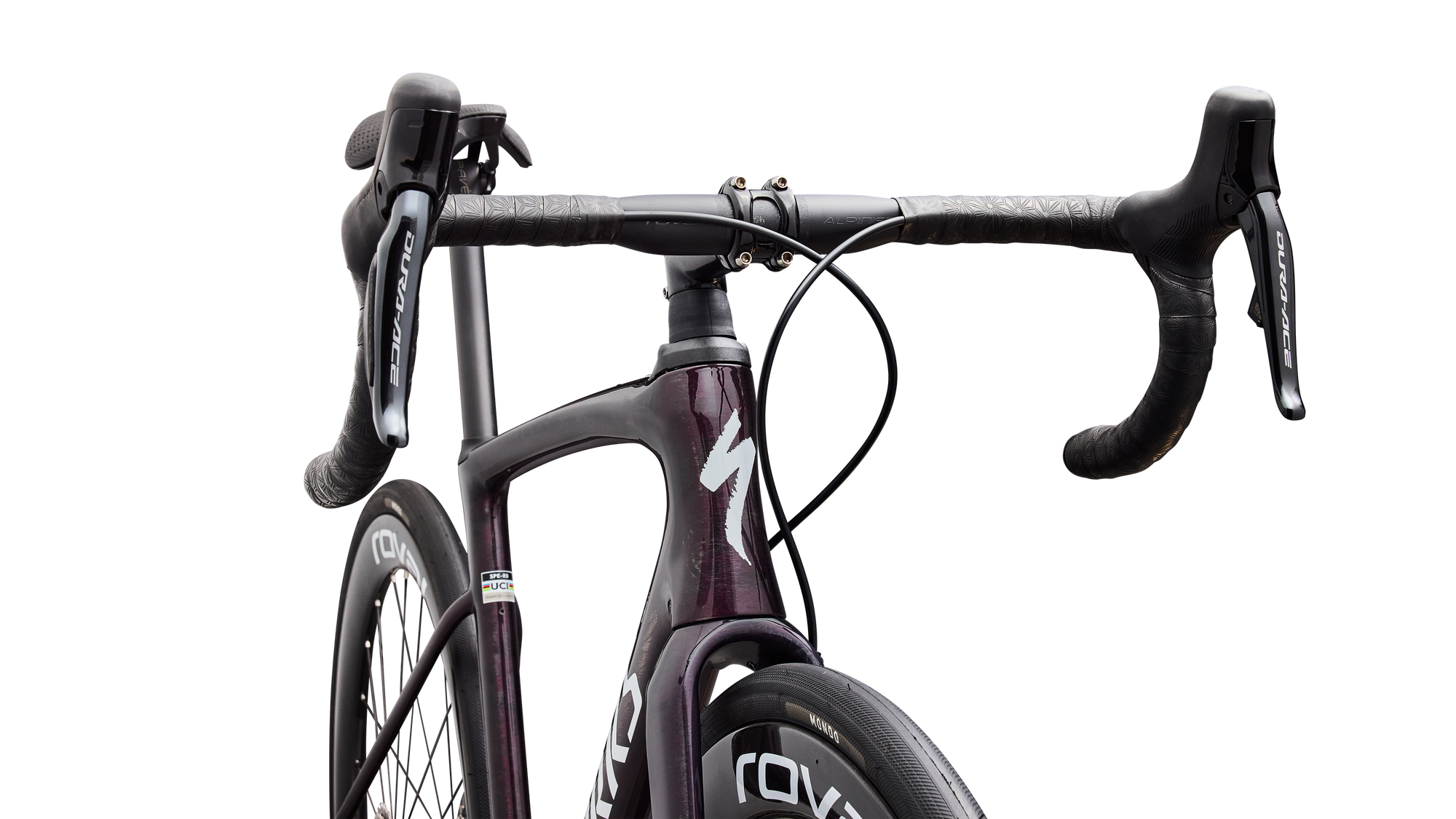 Specialized S-Works Roubaix SL8 - Shimano Dura-Ace Di2 - Gloss Carbon/Multi-Color Directional Brush/White