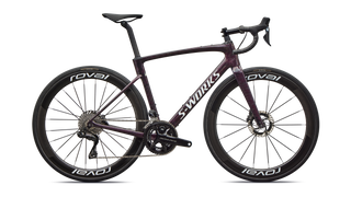 Specialized S-Works Roubaix SL8 - Shimano Dura-Ace Di2 - Gloss Carbon/Multi-Color Directional Brush/White