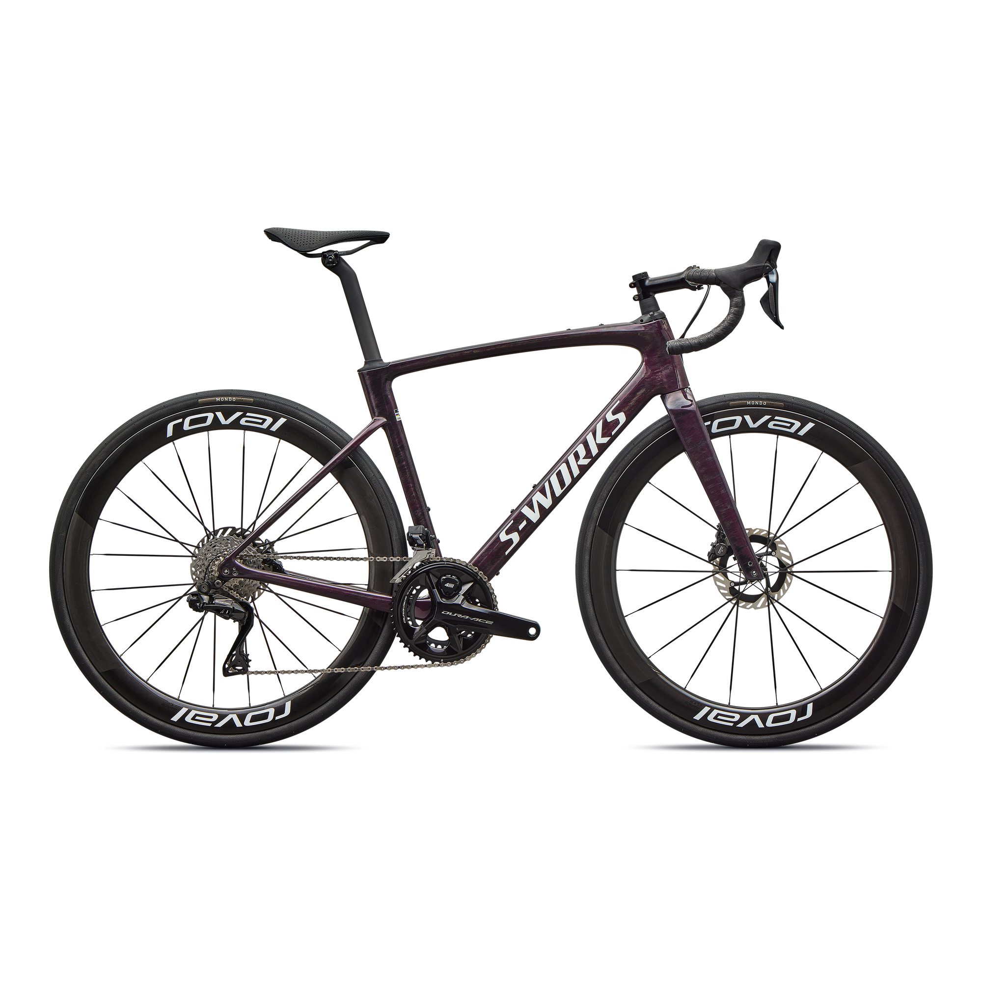 Specialized S-Works Roubaix SL8 - Shimano Dura-Ace Di2 - Gloss Carbon/Multi-Color Directional Brush/White