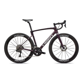Specialized S-Works Roubaix SL8 - Shimano Dura-Ace Di2 - Gloss Carbon/Multi-Color Directional Brush/White