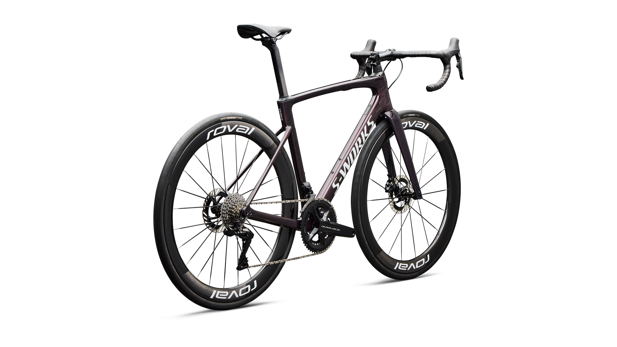 Specialized S-Works Roubaix SL8 - Shimano Dura-Ace Di2 - Gloss Carbon/Multi-Color Directional Brush/White