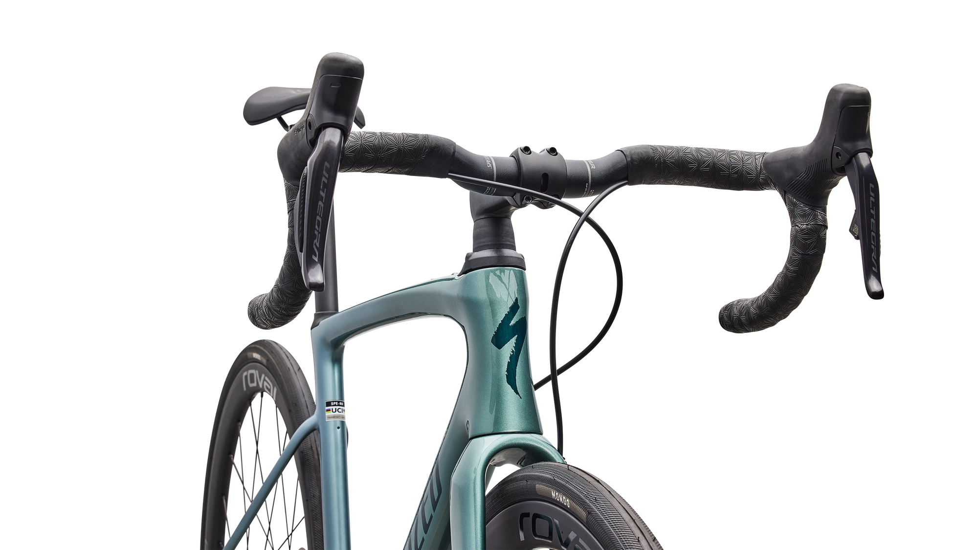 Specialized Roubaix SL8 Expert - Shimano Ultegra Di2 - Gloss Fjord Metallic/White Pearl Fade/Emerald Metallic