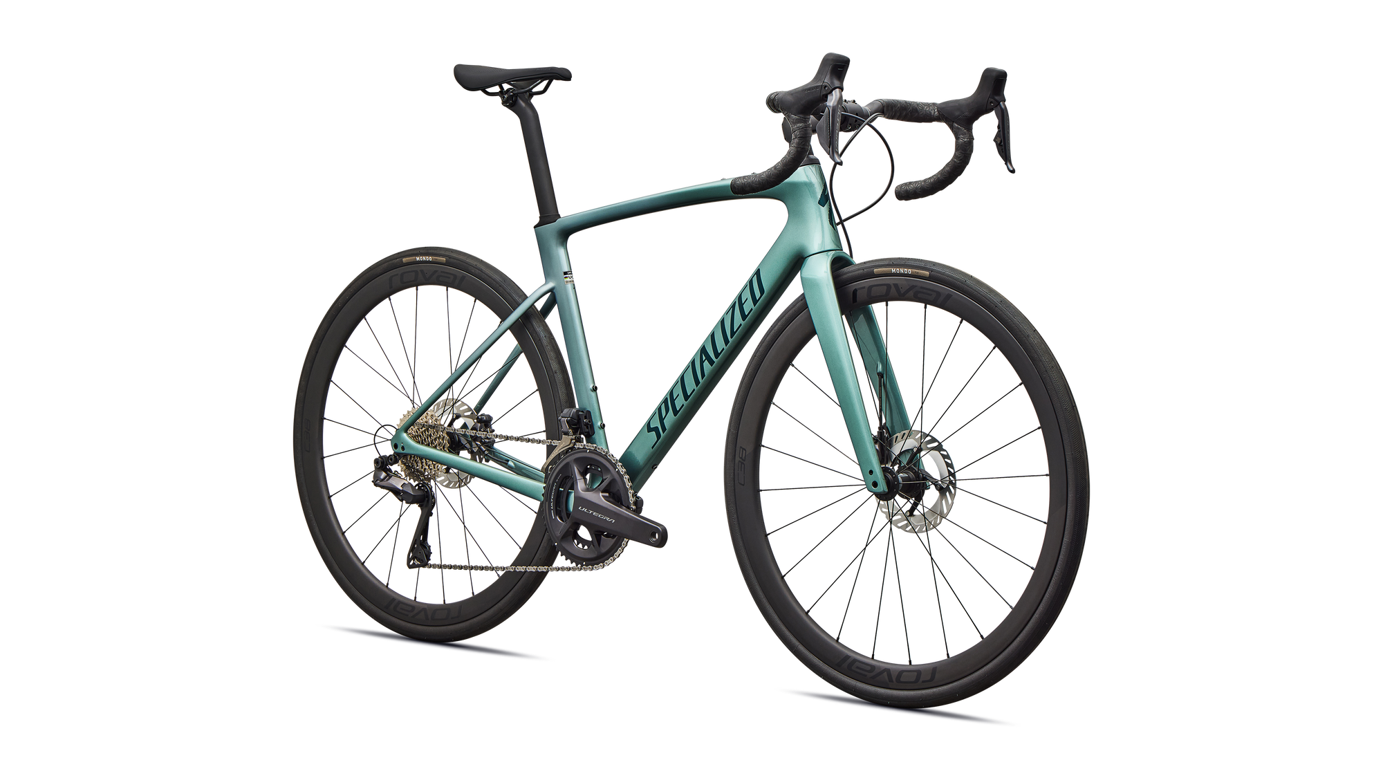 Specialized Roubaix SL8 Expert - Shimano Ultegra Di2 - Gloss Fjord Metallic/White Pearl Fade/Emerald Metallic