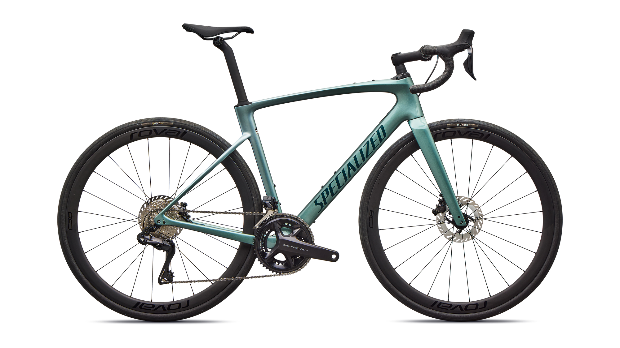 Specialized Roubaix SL8 Expert - Shimano Ultegra Di2 - Gloss Fjord Metallic/White Pearl Fade/Emerald Metallic