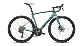 Specialized Roubaix SL8 Expert - Shimano Ultegra Di2 - Gloss Fjord Metallic/White Pearl Fade/Emerald Metallic