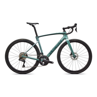 Specialized Roubaix SL8 Expert - Shimano Ultegra Di2 - Gloss Fjord Metallic/White Pearl Fade/Emerald Metallic