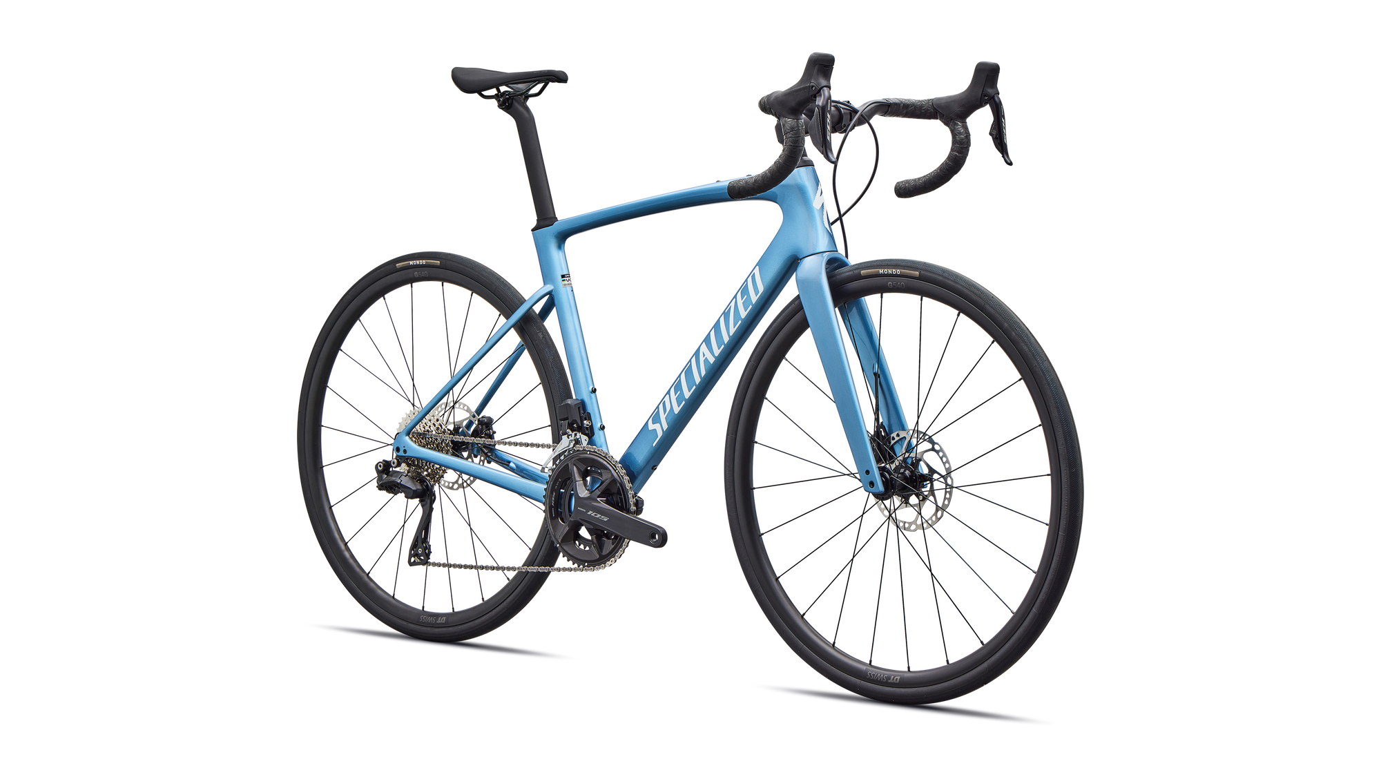 Specialized Roubaix SL8 Comp - Shimano 105 Di2 - Gloss Glacial Metallic/White