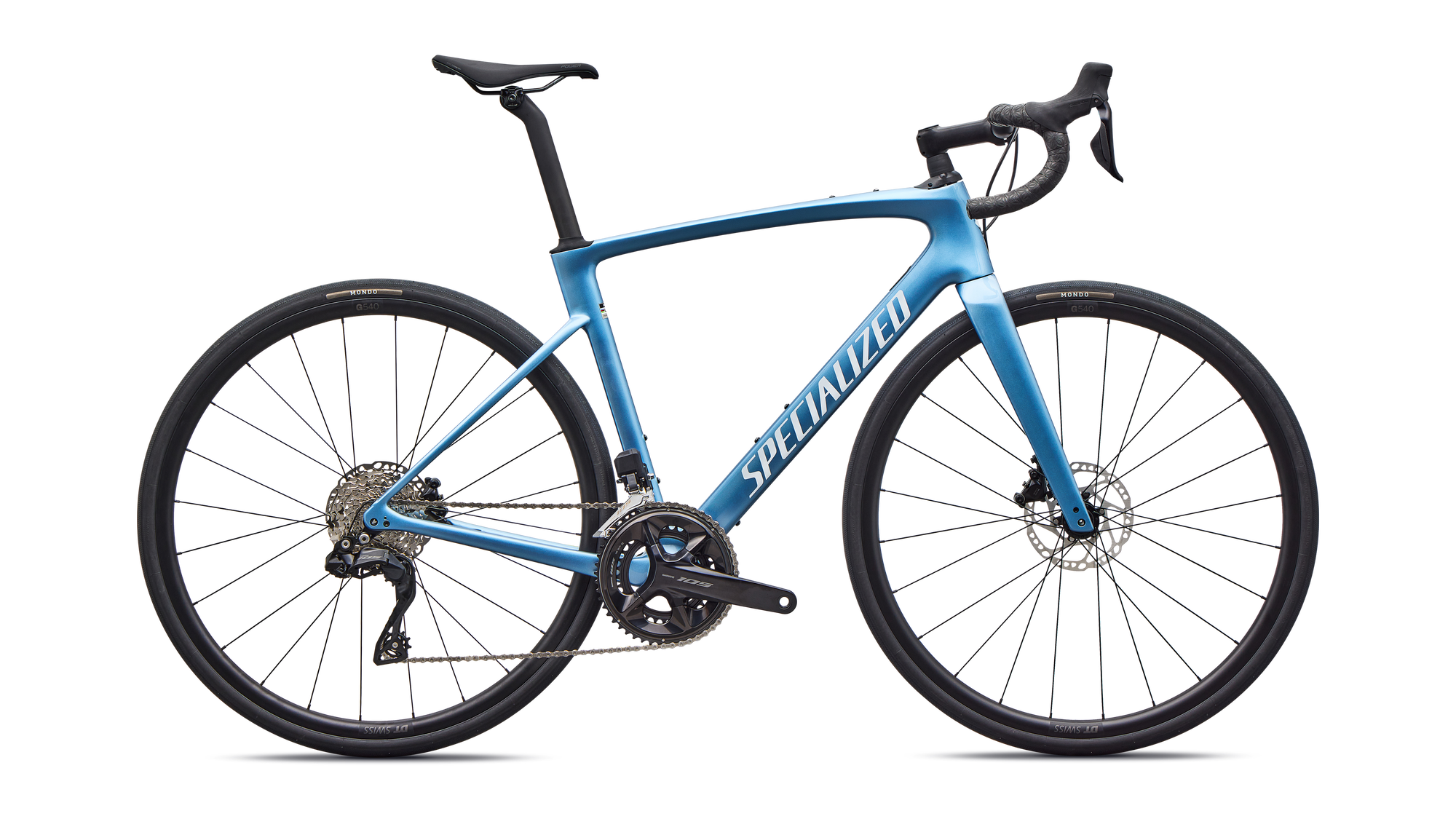 Specialized Roubaix SL8 Comp - Shimano 105 Di2 - Gloss Glacial Metallic/White