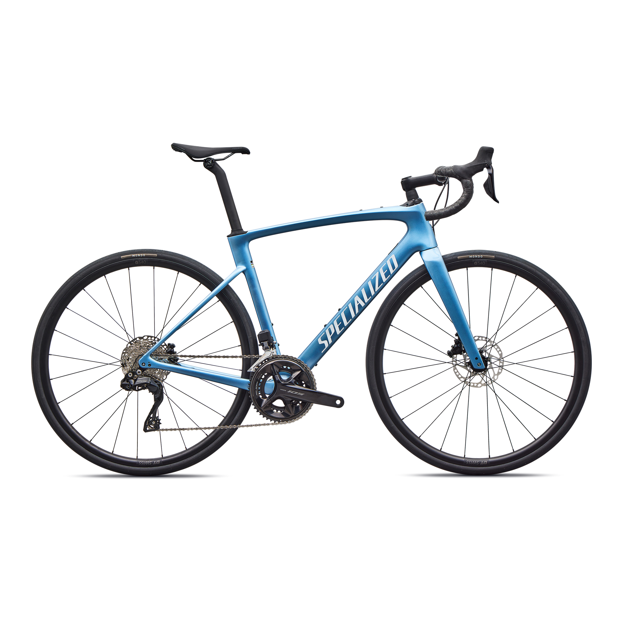 Specialized Roubaix SL8 Comp - Shimano 105 Di2 - Gloss Glacial Metallic/White