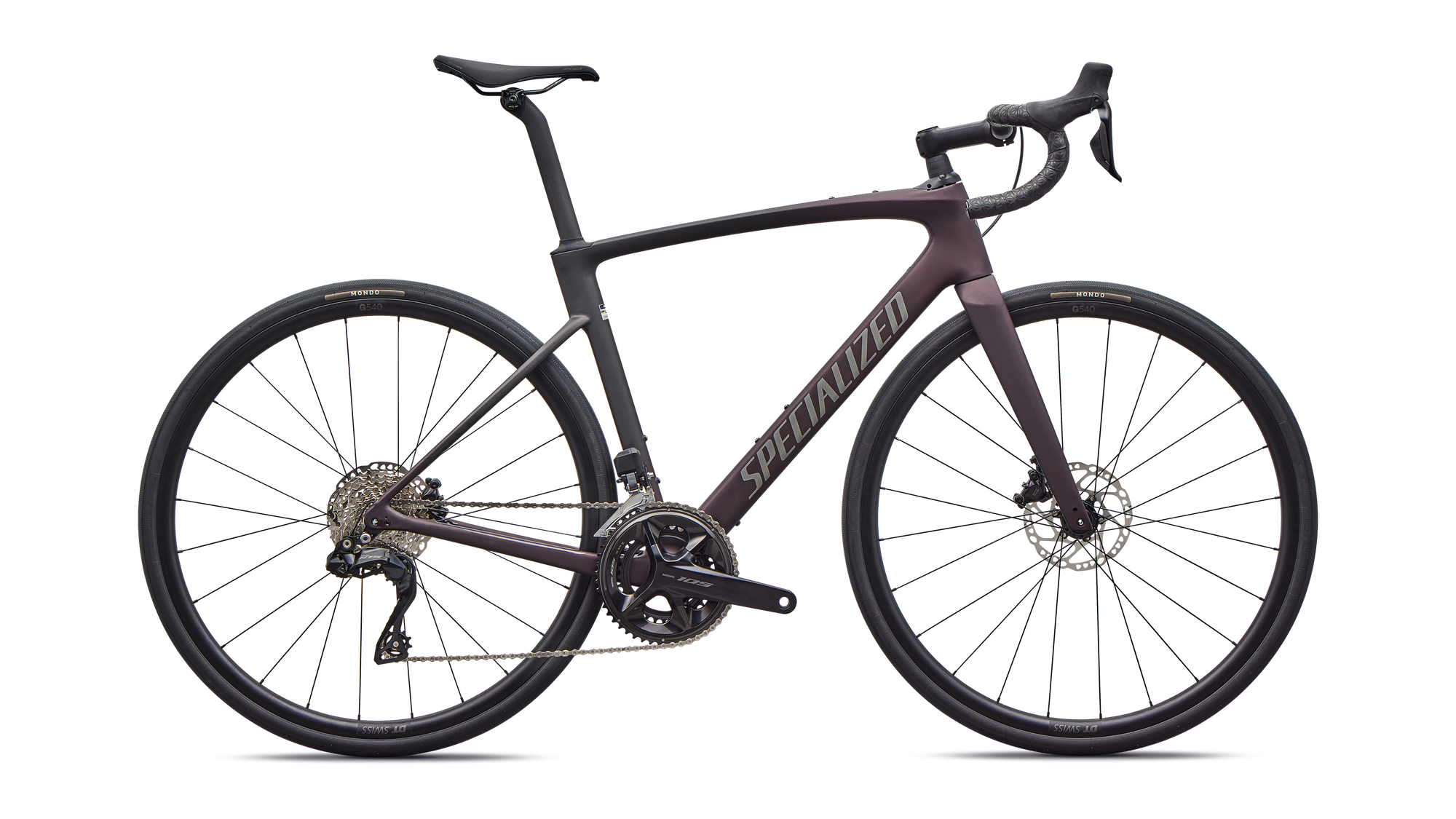 Specialized Roubaix SL8 Comp - Shimano 105 Di2 - Satin Solidity Metallic/Obsidian Metallic Fade/Smoke