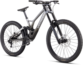 Specialized Demo Expert - Gloss Silver Dust / Charcoal Tint Gravity Fade / White W/ Red Ghost Pearl / Flo Red