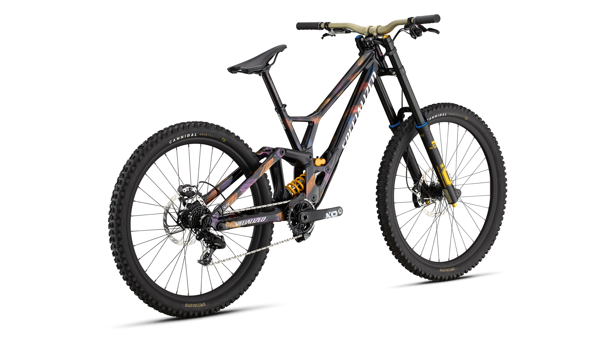 Specialized Demo Race - Gloss Obsidian / Brushed / Chameleon Supernova