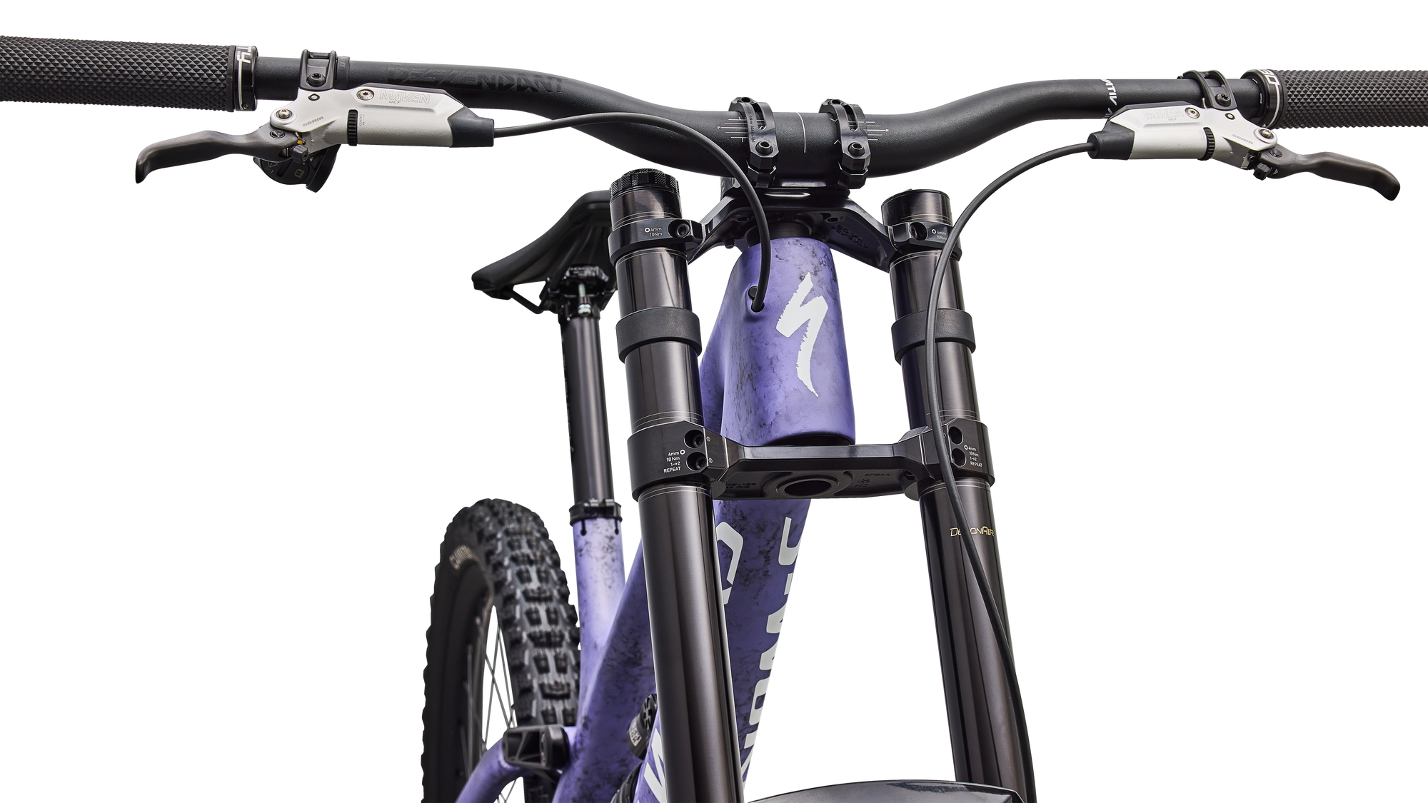 Specialized S-Works Demo 11 - Satin / Powder Indigo Tint / Black Tint Carbon / White