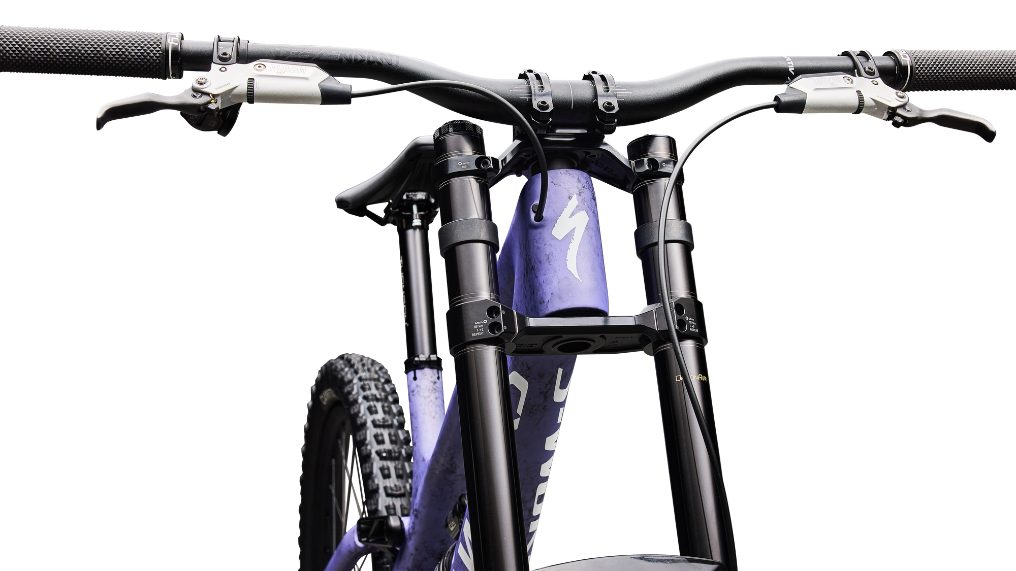 Specialized S-Works Demo 11 - Satin / Powder Indigo Tint / Black Tint Carbon / White