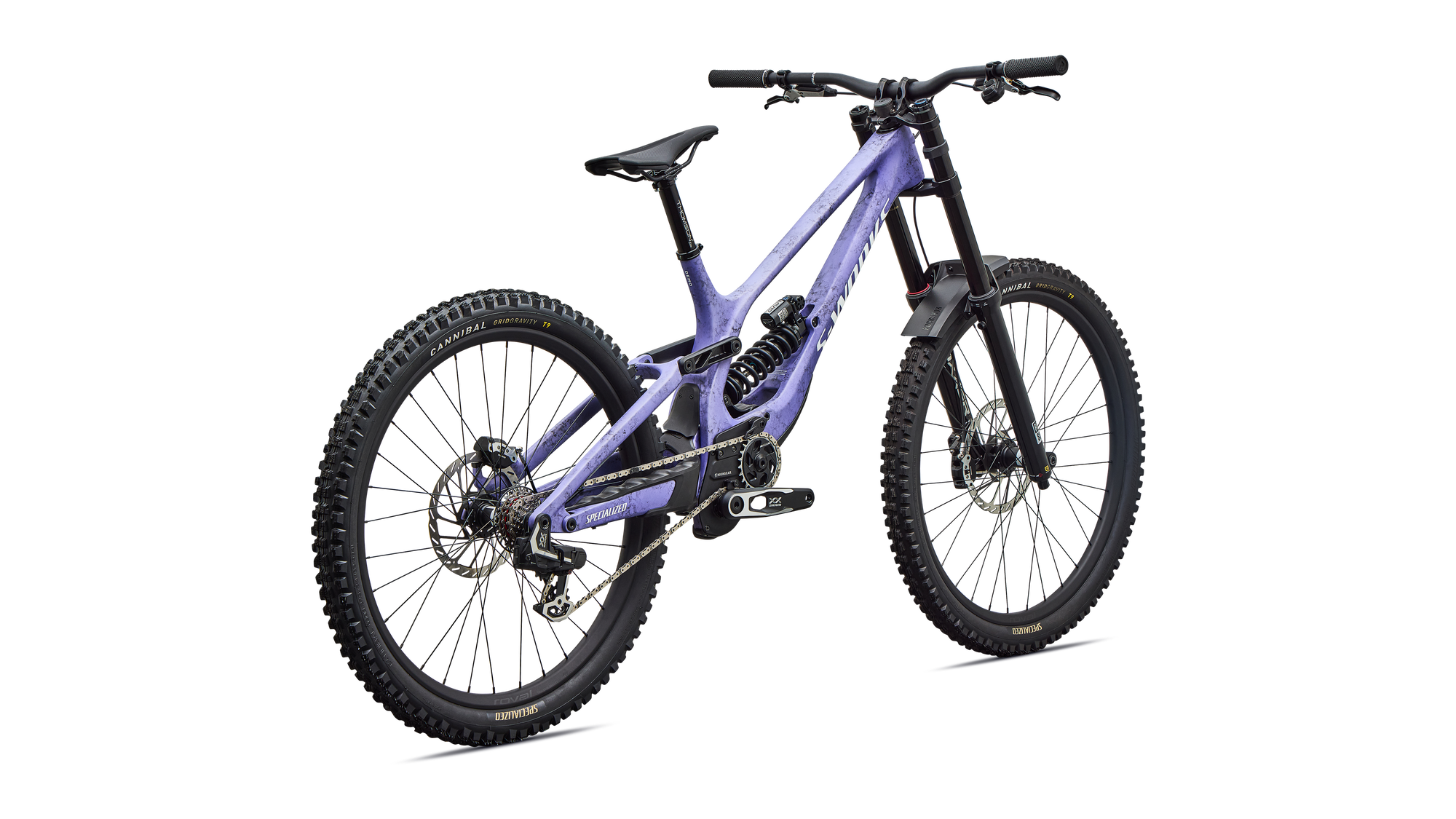 Specialized S-Works Demo 11 - Satin / Powder Indigo Tint / Black Tint Carbon / White