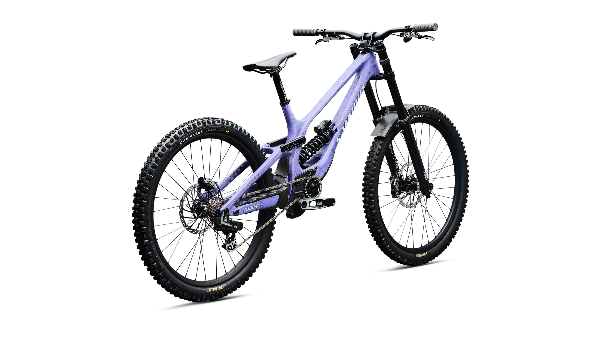 Specialized S-Works Demo 11 - Satin / Powder Indigo Tint / Black Tint Carbon / White