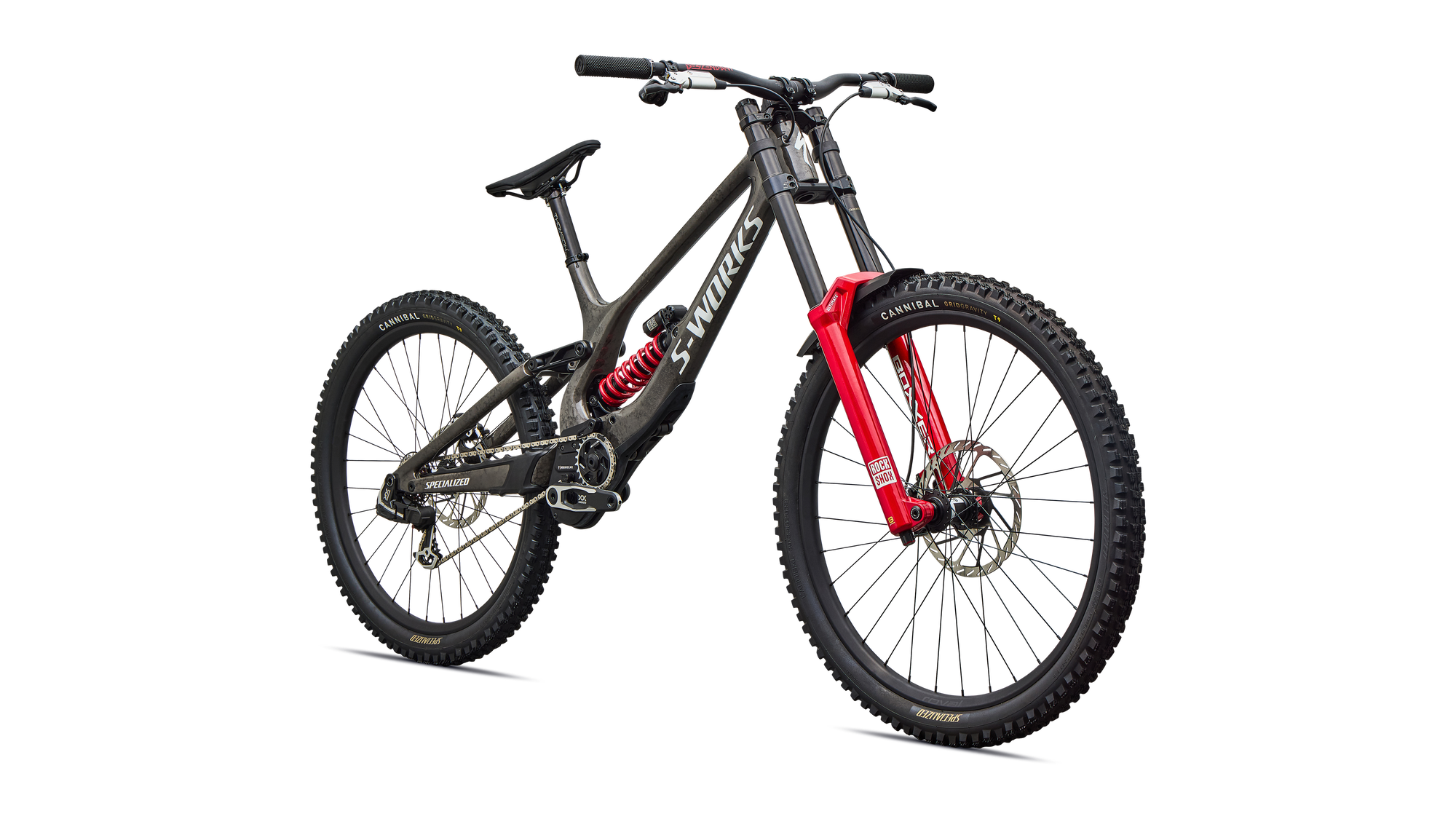 Specialized S-Works Demo 11 - Gloss Charcoal / Dolomite Metallic / White