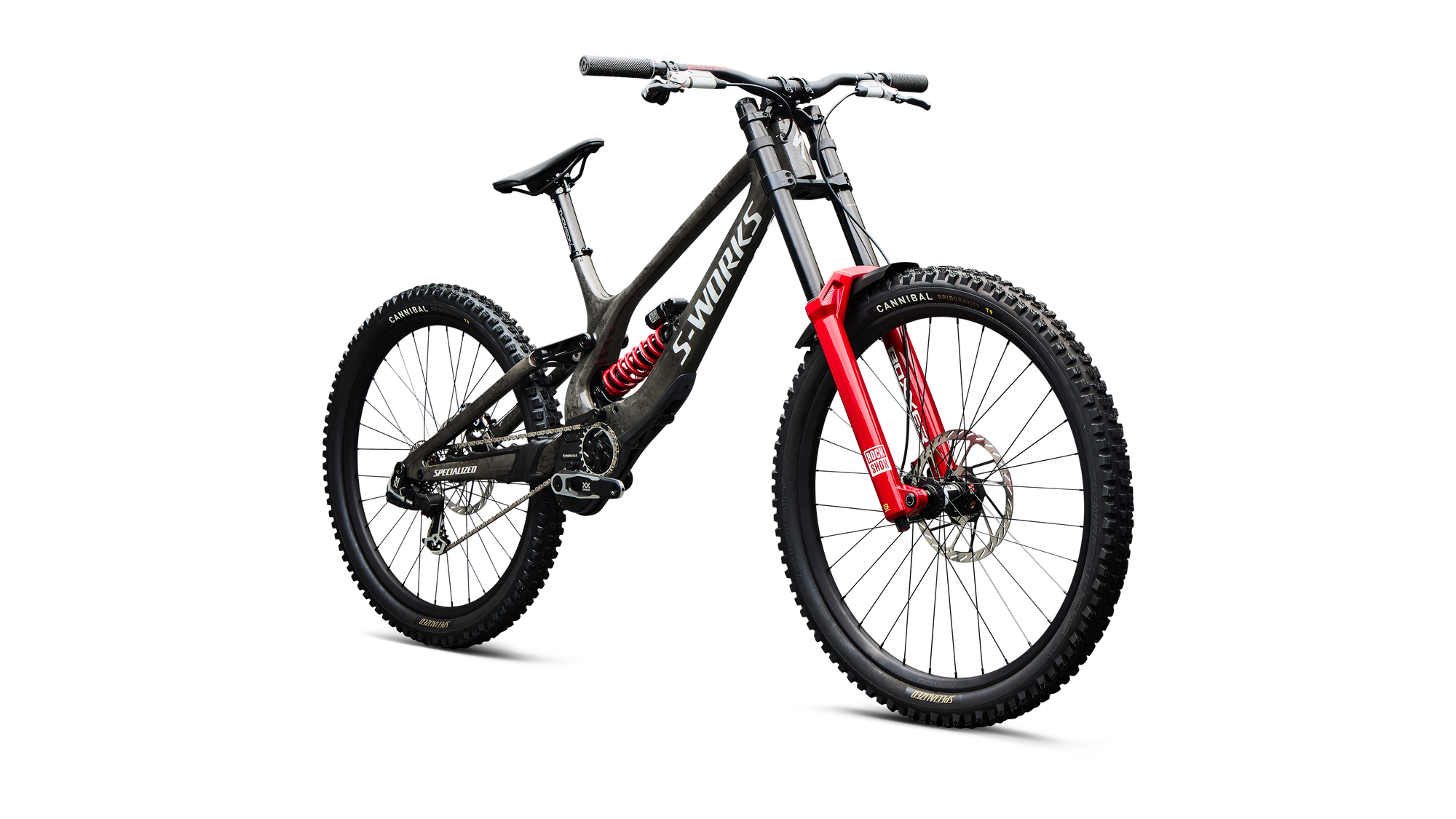 Specialized S-Works Demo 11 - Gloss Charcoal / Dolomite Metallic / White