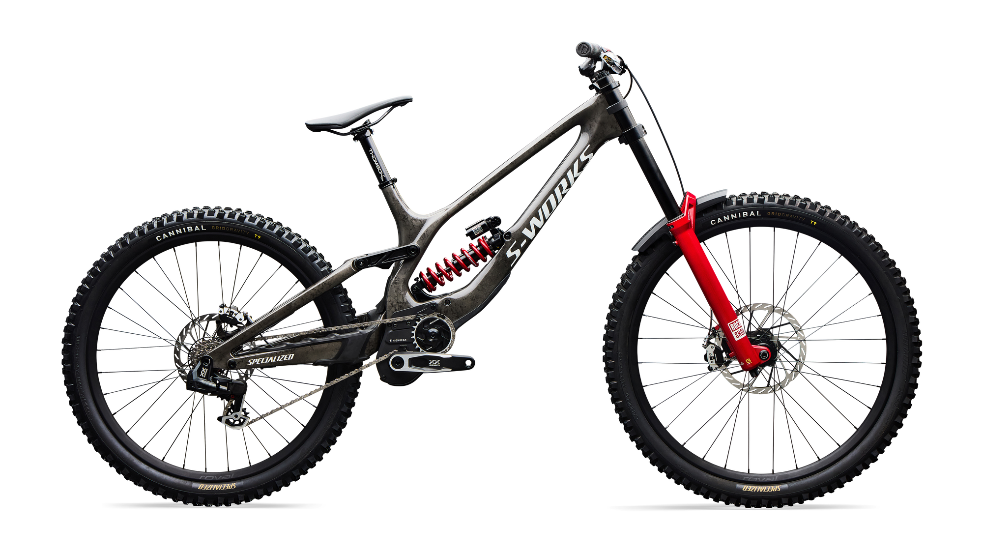 Specialized S-Works Demo 11 - Gloss Charcoal / Dolomite Metallic / White