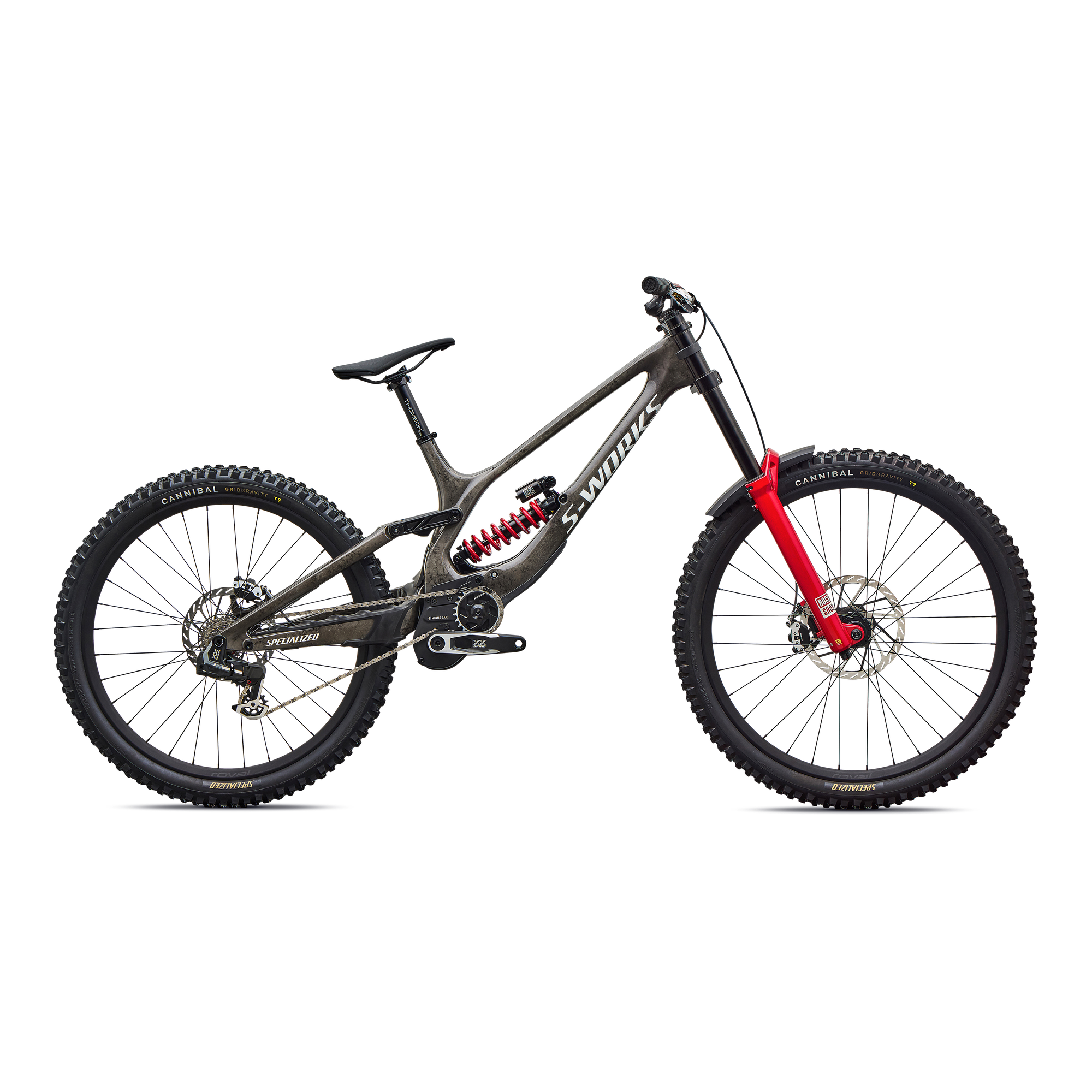 Specialized S-Works Demo 11 - Gloss Charcoal / Dolomite Metallic / White
