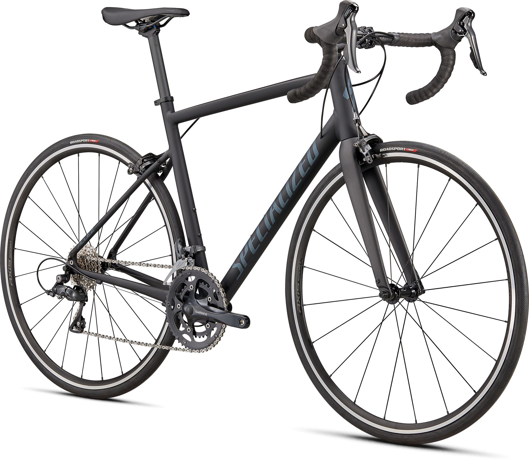 Specialized Allez - Shimano Claris - Satin Black/Cast Battleship/Carbon