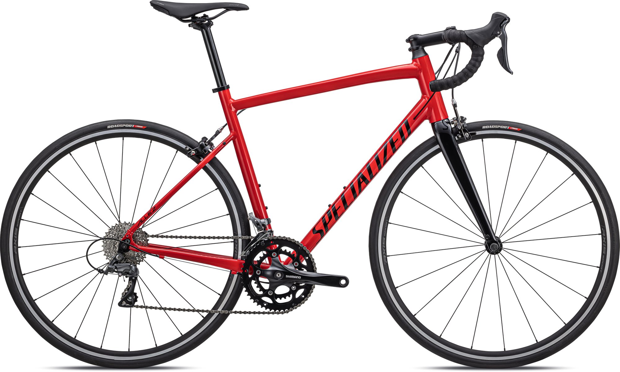 Specialized Allez - Shimano Claris - Gloss Flo Red/Tarmac Black