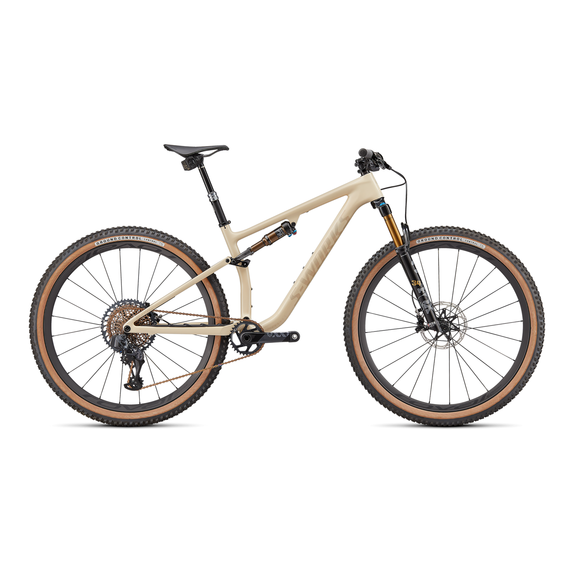 Specialized S-Works Epic EVO - Gloss Sand / Satin Red Gold Tint
