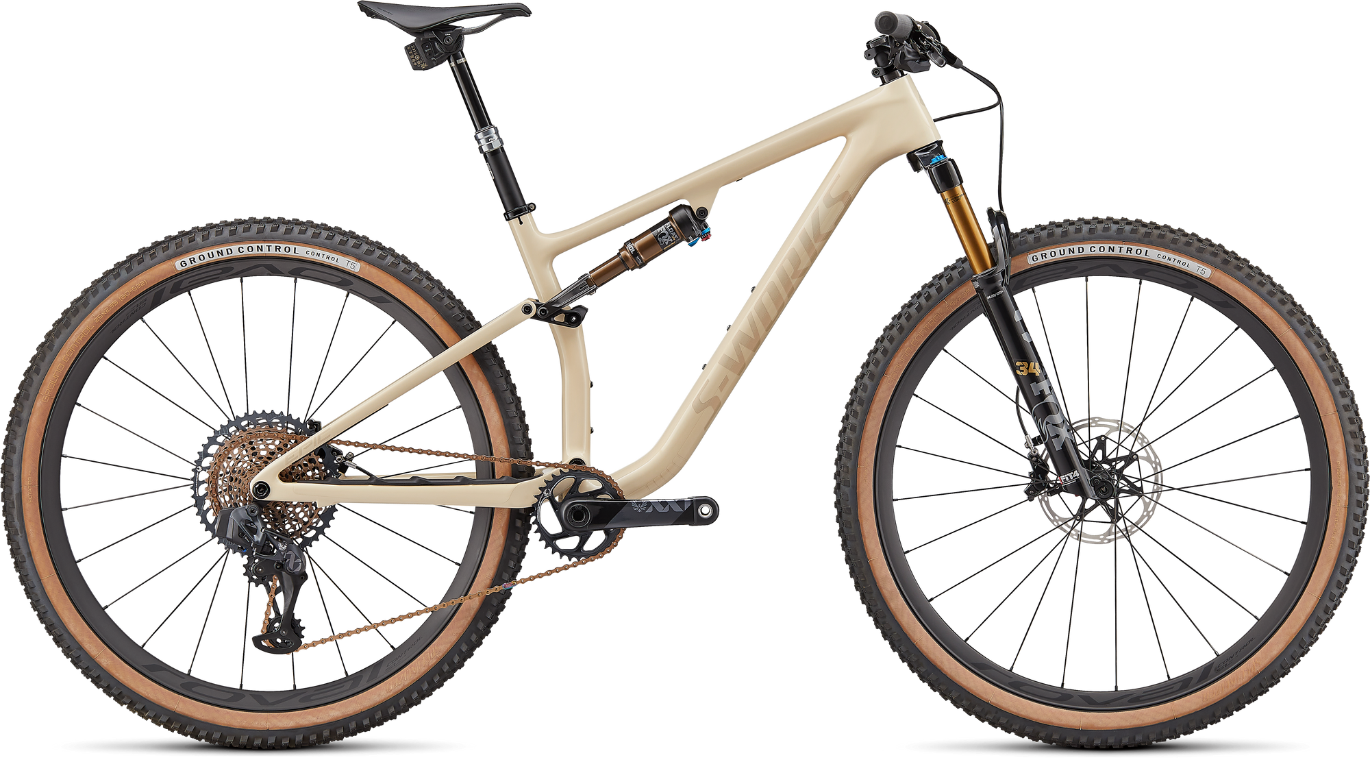 Specialized S-Works Epic EVO - Gloss Sand / Satin Red Gold Tint