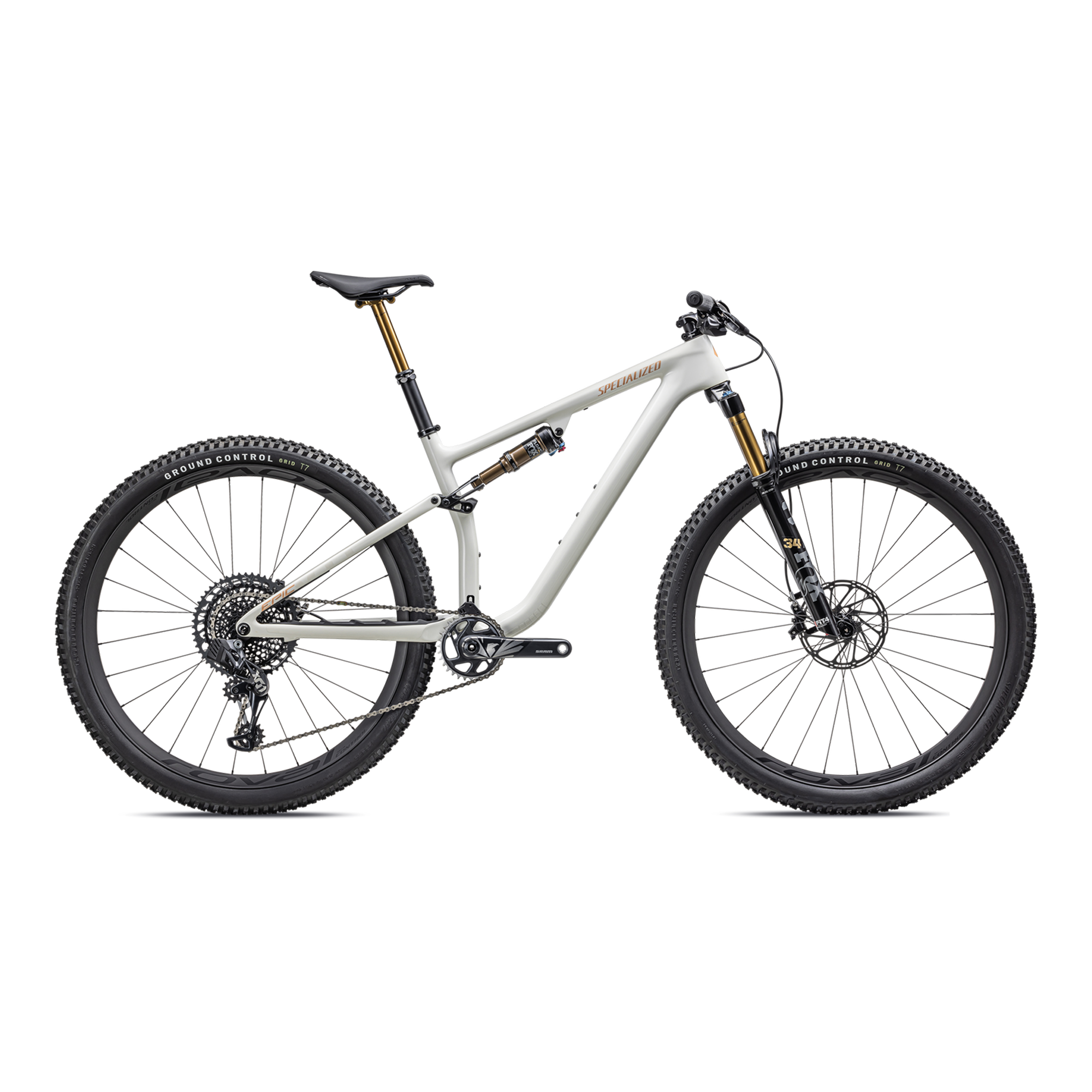 Specialized Epic EVO Pro - SRAM X01 AXS, FOX Factory - Gloss Birch/Bronze Pearl/Pearl