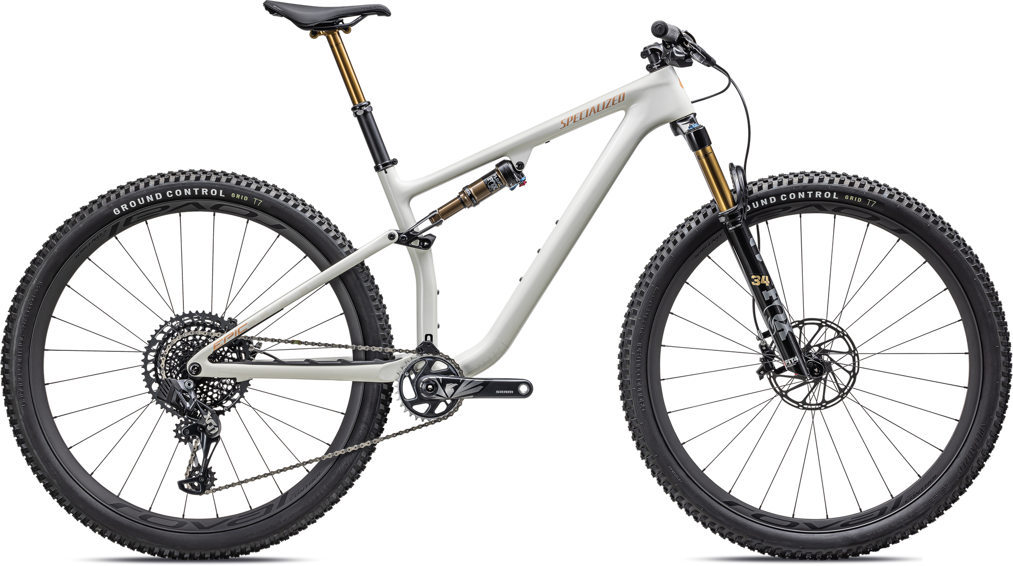 Specialized Epic EVO Pro - SRAM X01 AXS, FOX Factory - Gloss Birch/Bronze Pearl/Pearl