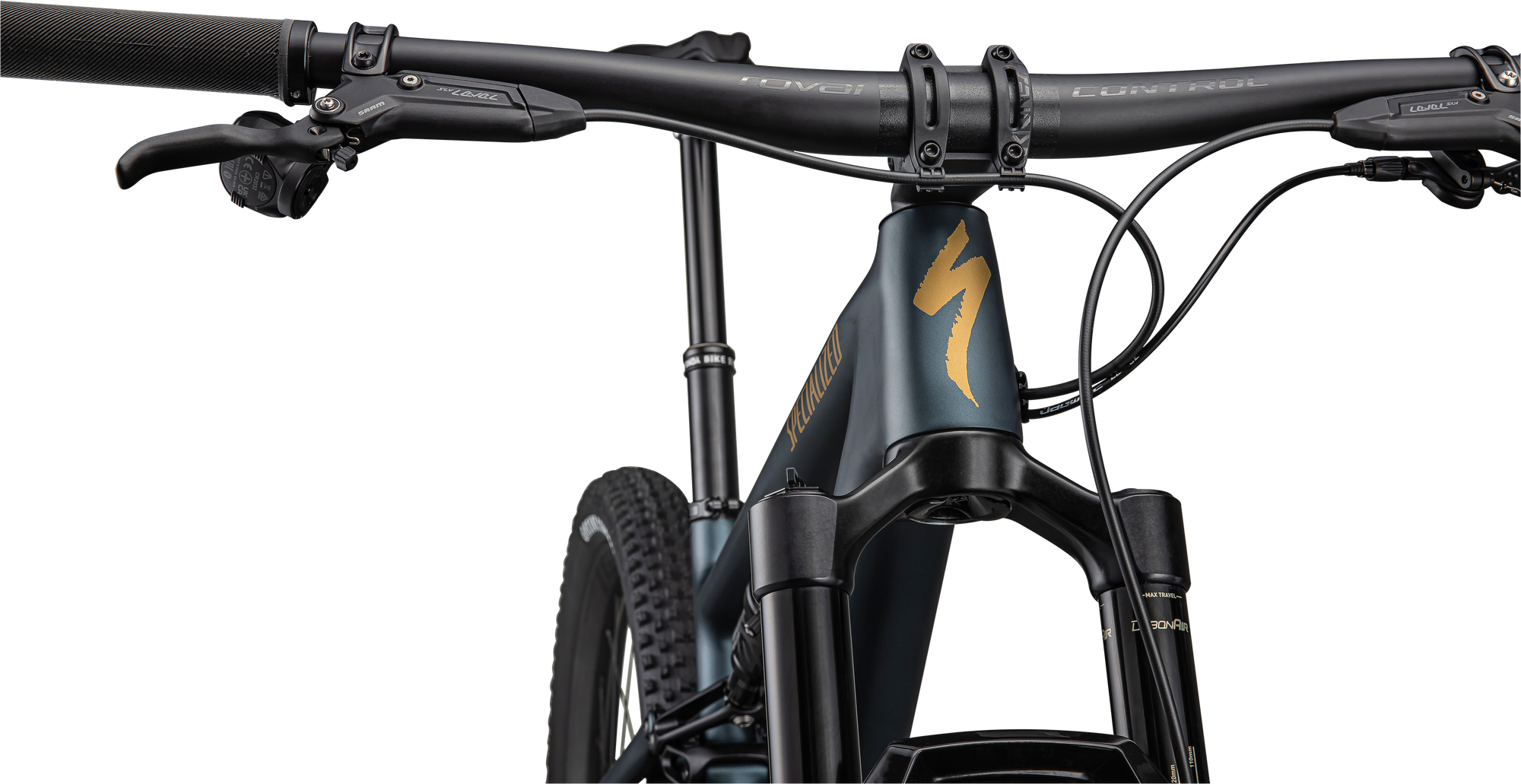 Specialized Epic Evo Pro LTD - SRAM XO AXS, RockShox Ultimate - Satin Metallic Deep Lake / Harvest Gold Metallic