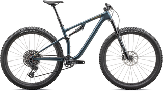 Specialized Epic Evo Pro LTD - SRAM XO AXS, RockShox Ultimate - Satin Metallic Deep Lake / Harvest Gold Metallic