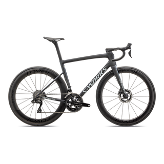 Specialized S-Works Tarmac SL8 - Shimano Dura-Ace Di2 - Satin Carbon / Viavi Cynan Blue / Viavi Silver-Blue Pearl Fade / Gloss Metallic White Silver
