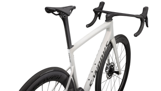 Specialized S-Works Tarmac SL8 - SRAM RED eTAP AXS - Satin Fog Tint / Green Ghost Pearl / Red Ghost Pearl Fade