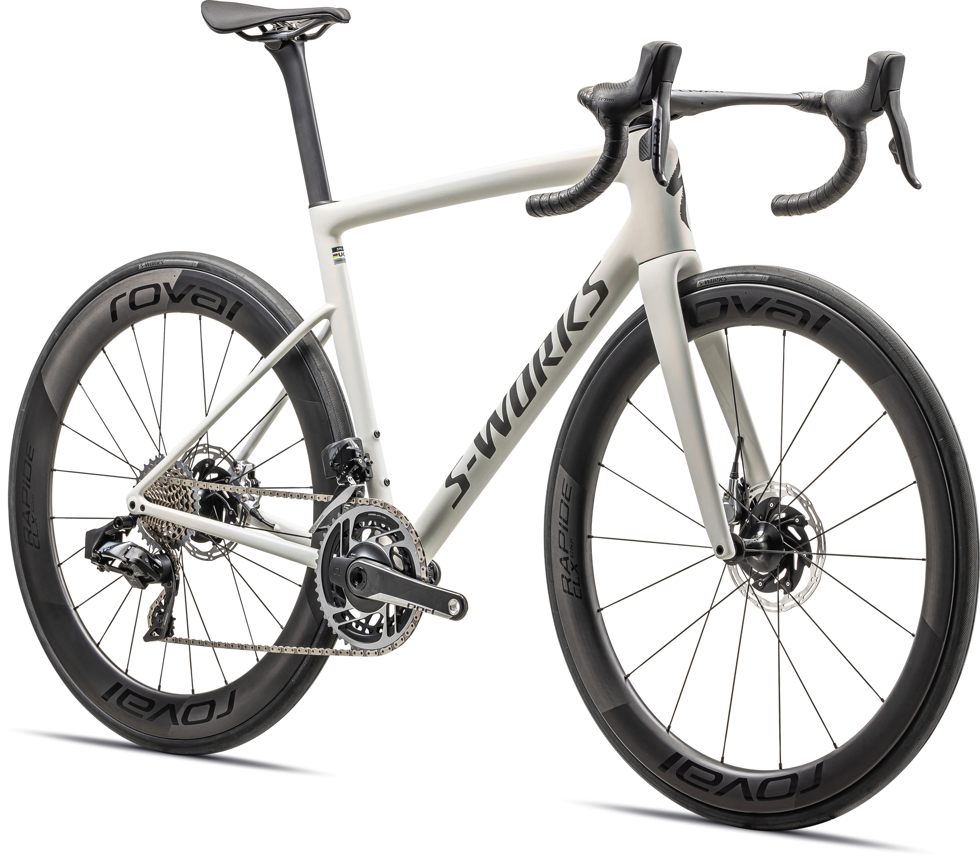 Specialized S-Works Tarmac SL8 - SRAM RED eTAP AXS - Satin Fog Tint / Green Ghost Pearl / Red Ghost Pearl Fade