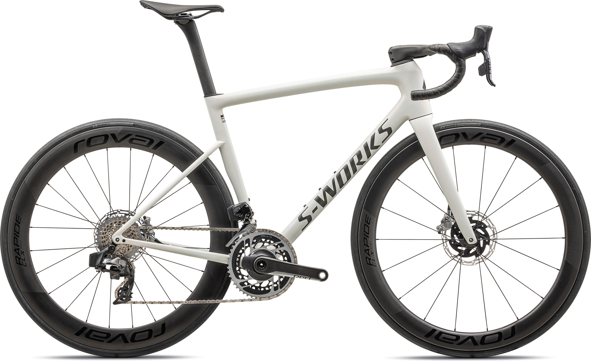 Specialized S-Works Tarmac SL8 - SRAM RED eTAP AXS - Satin Fog Tint / Green Ghost Pearl / Red Ghost Pearl Fade