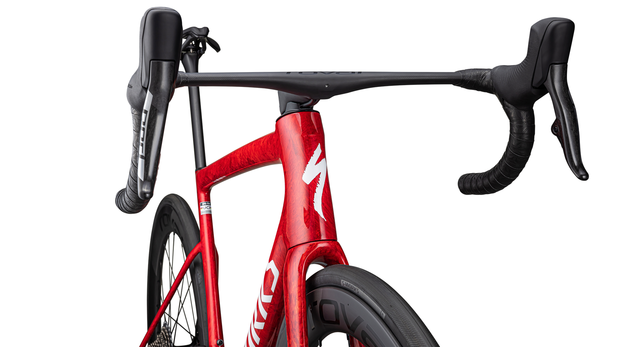 Specialized S-Works Tarmac SL8 - SRAM RED eTAP AXS - Gloss Red Sky / Fiery Red Strata / Satin White