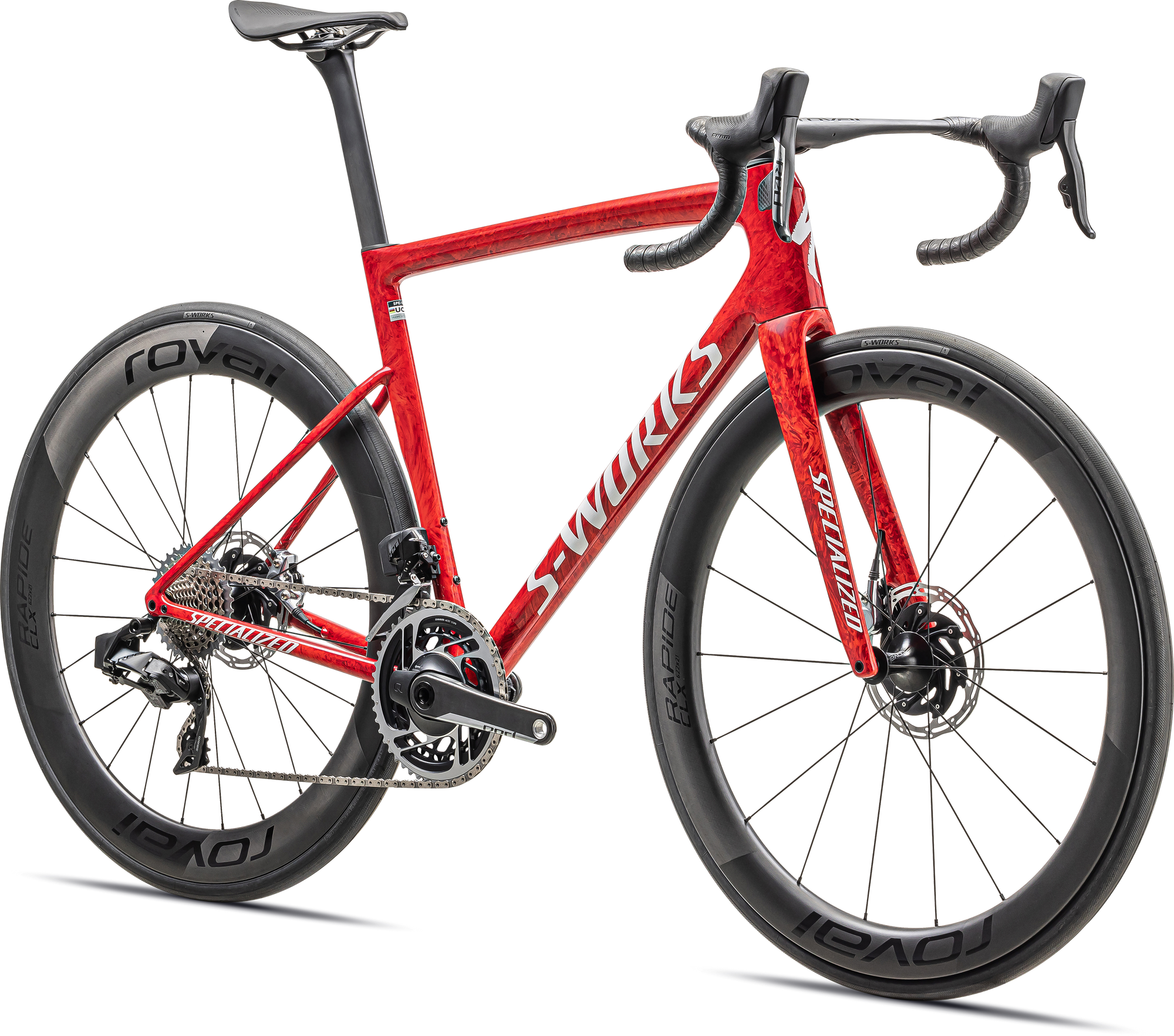 Specialized S-Works Tarmac SL8 - SRAM RED eTAP AXS - Gloss Red Sky / Fiery Red Strata / Satin White