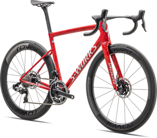 Specialized S-Works Tarmac SL8 - SRAM RED eTAP AXS - Gloss Red Sky / Fiery Red Strata / Satin White