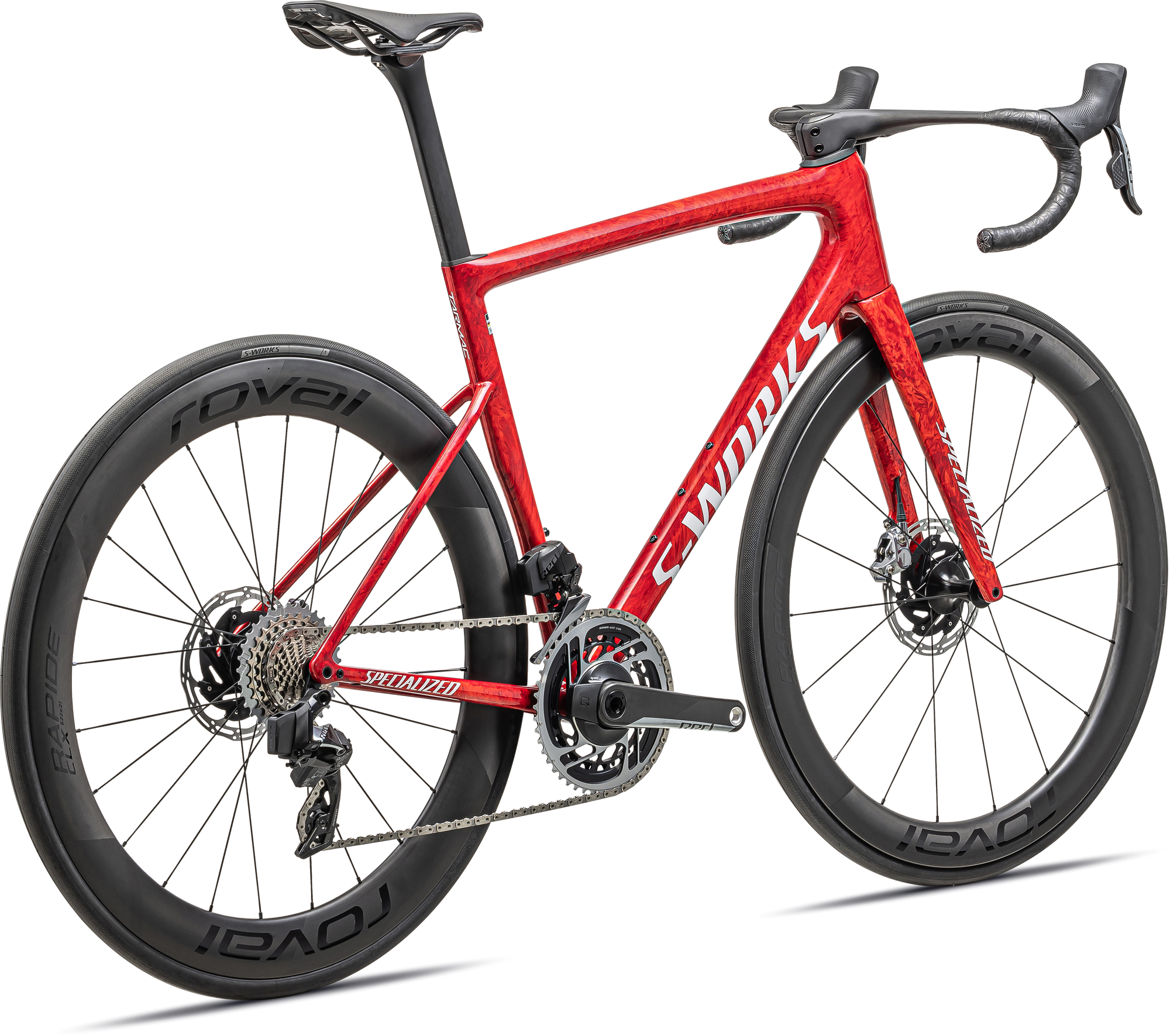 Specialized S-Works Tarmac SL8 - SRAM RED eTAP AXS - Gloss Red Sky / Fiery Red Strata / Satin White