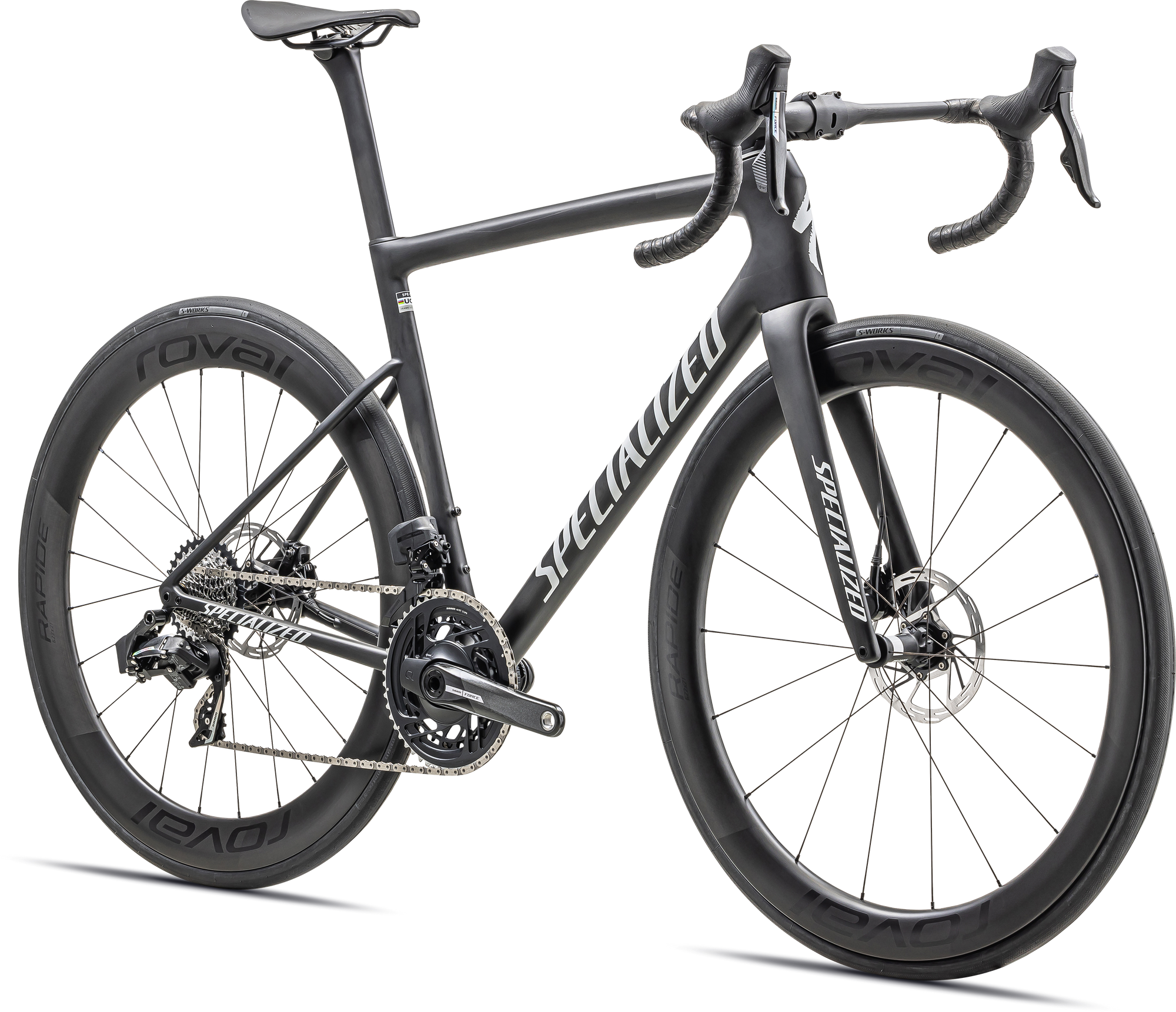 Specialized Tarmac SL8 Pro - SRAM Force eTAP AXS - Satin Carbon / Metallic White Silver