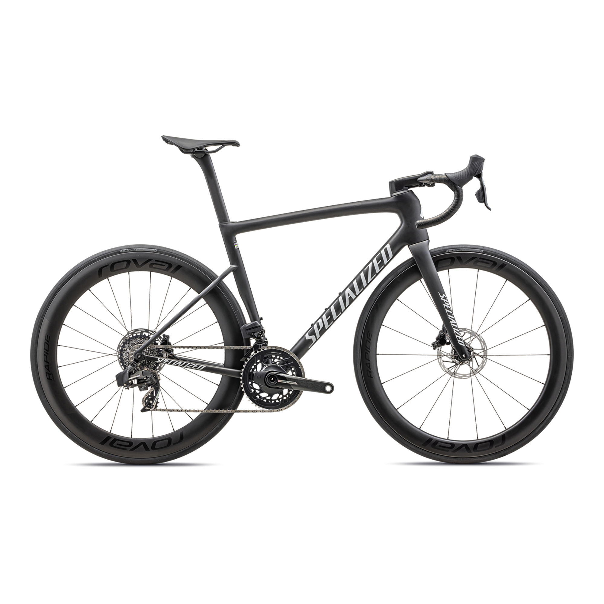 Specialized Tarmac SL8 Pro - SRAM Force eTAP AXS - Satin Carbon / Metallic White Silver