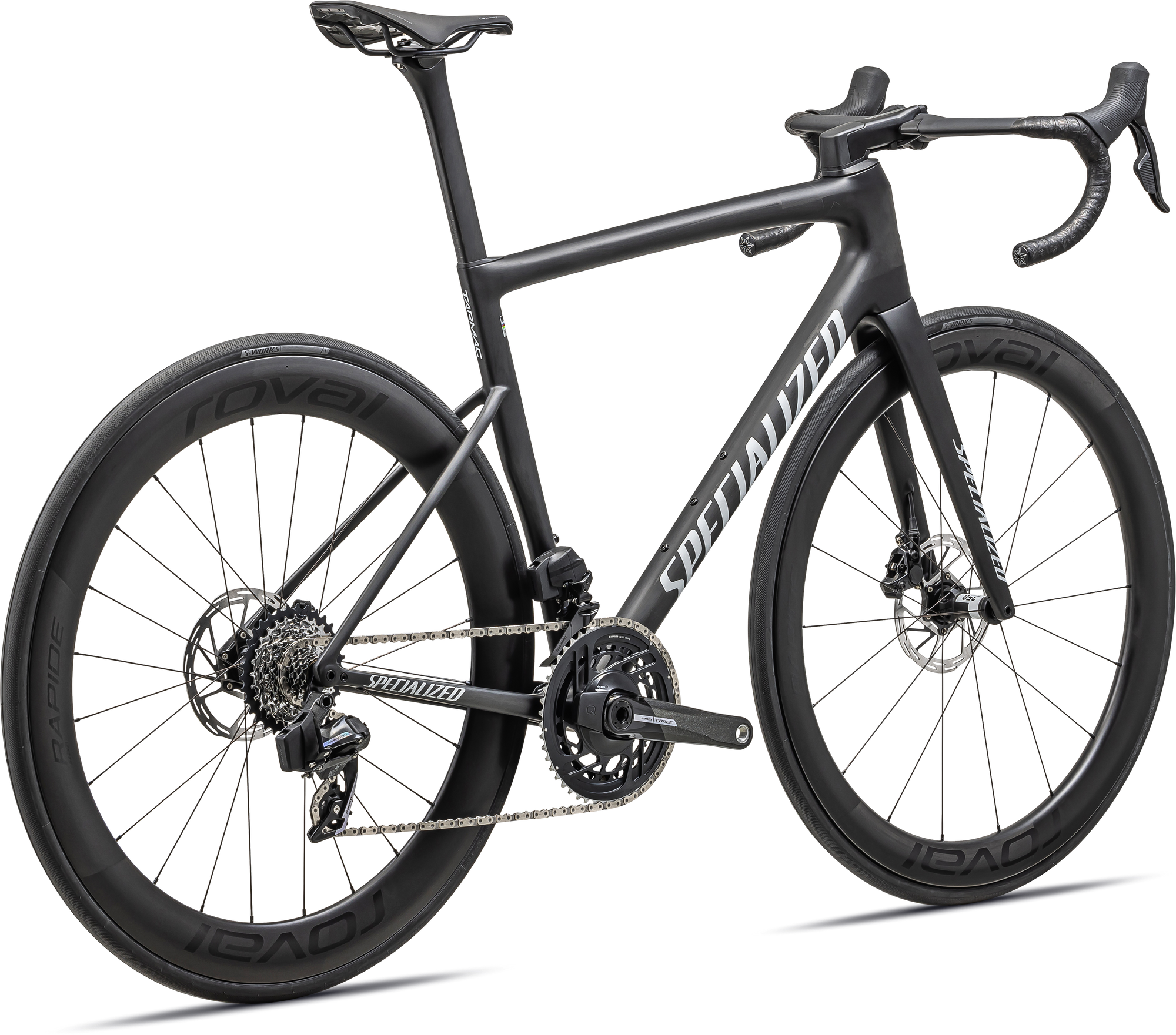 Specialized Tarmac SL8 Pro - SRAM Force eTAP AXS - Satin Carbon / Metallic White Silver