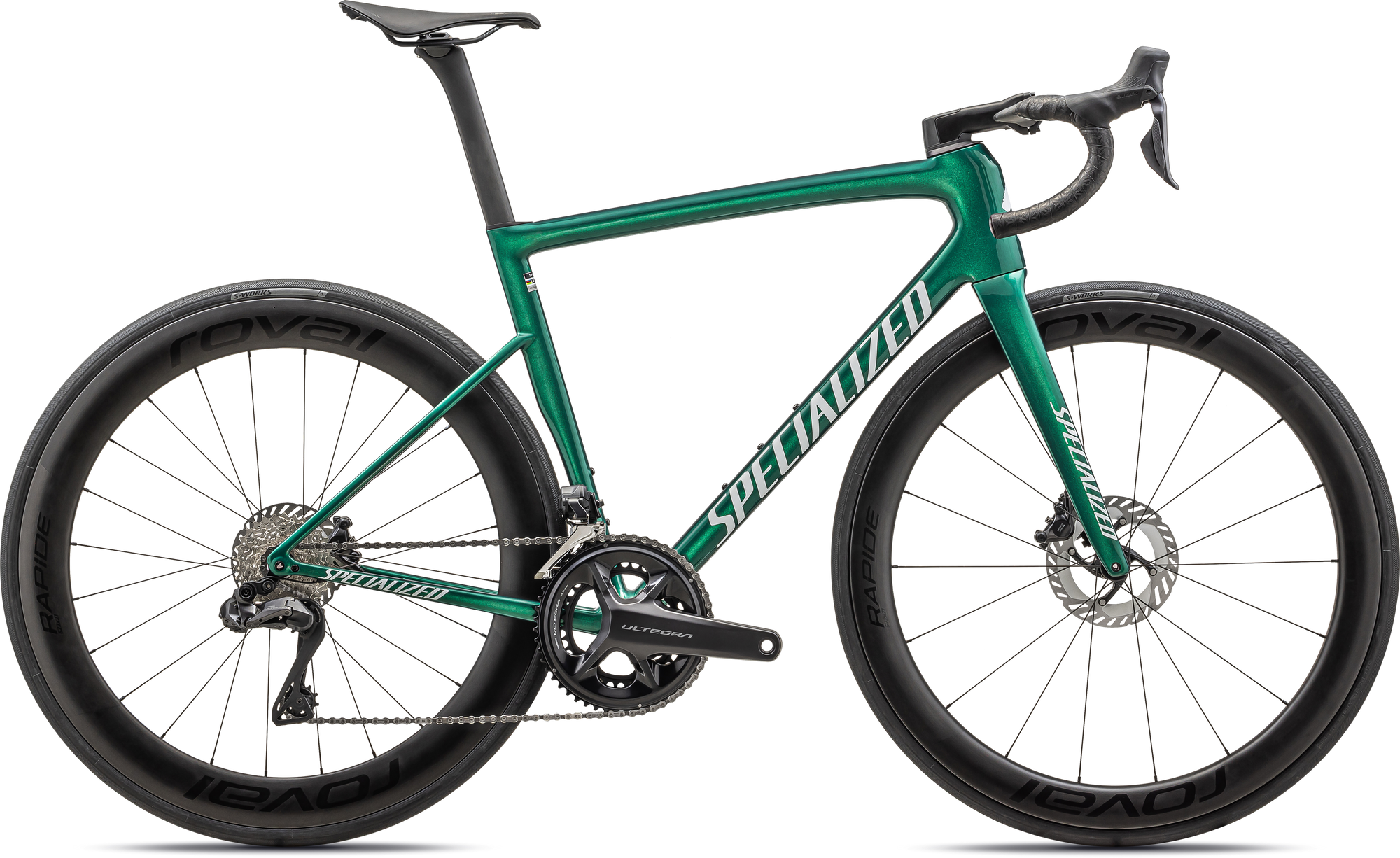 Specialized Tarmac SL8 Pro - Shimano Ultegra Di2 - Gloss Pine Green Metallic / White