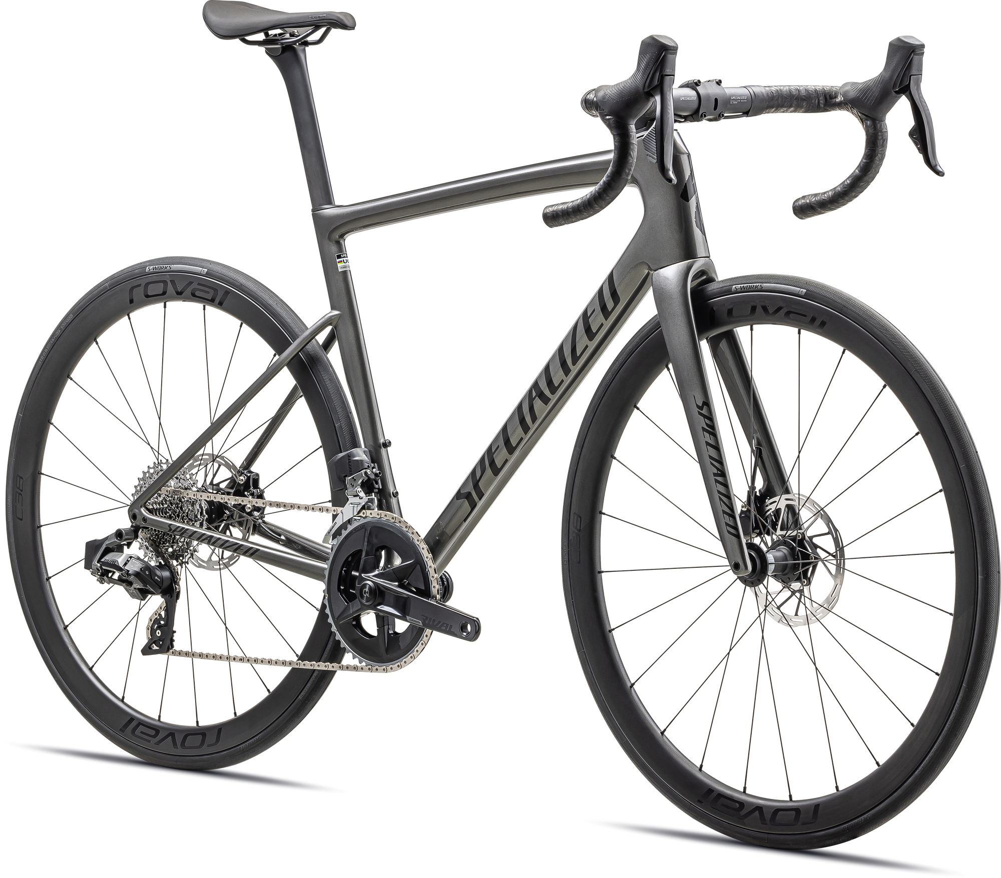 Specialized Tarmac SL8 Expert - SRAM Rival AXS - Gloss Smoke / Obsidian