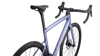 Specialized Tarmac SL8 Expert - SRAM Rival AXS - Satin Powder Indigo Tint Over Silver Dust / White